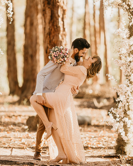 Wedding detail closeup